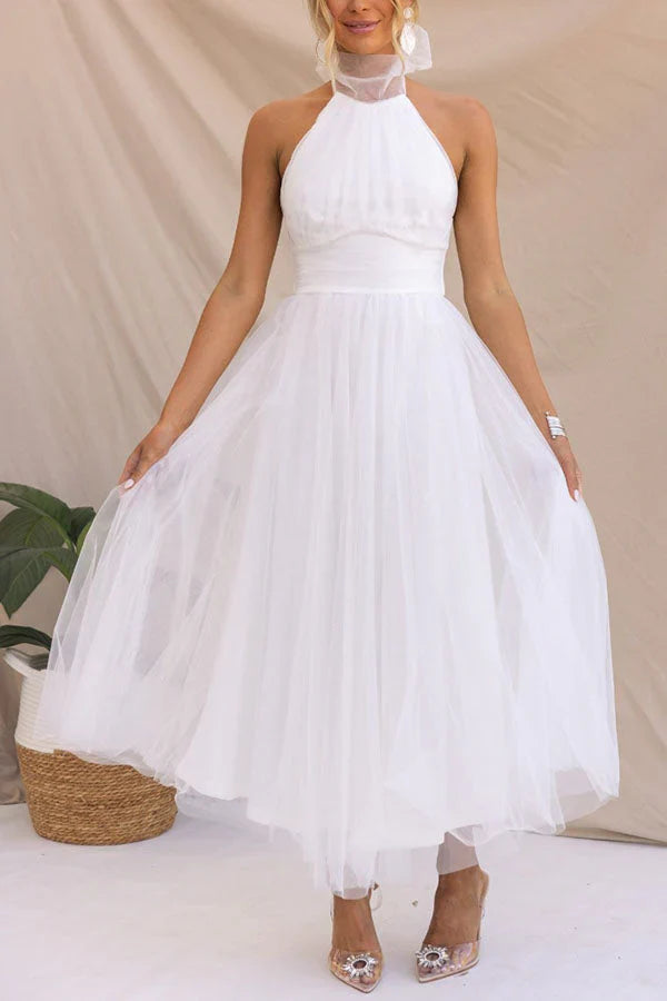 Levera - Elegantes Prinzessinnenkleid Weiß