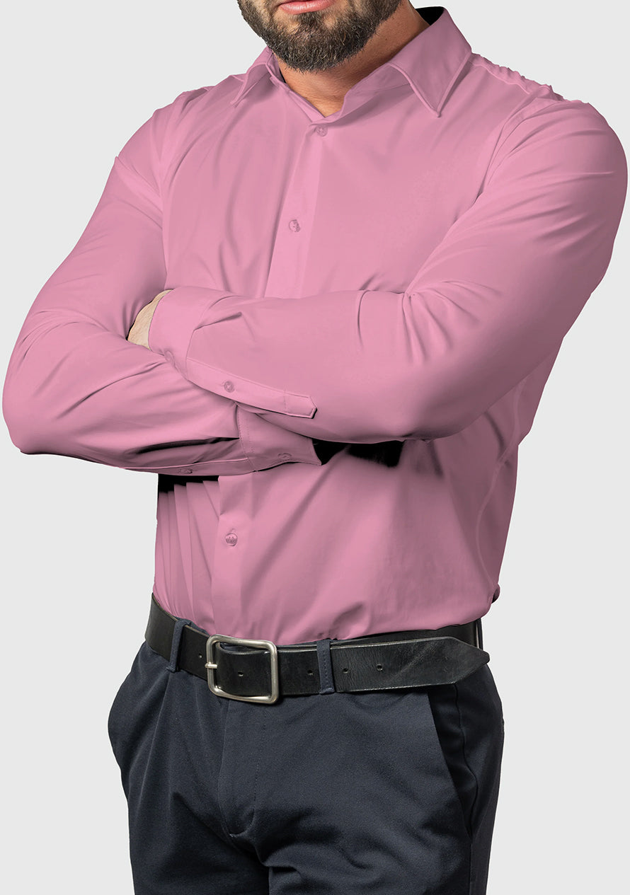 Levi - Stretch Comfort Knitterfreies Hemd Rosa