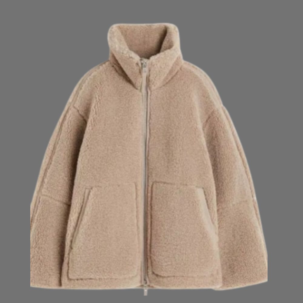 Liv - Lamswollen Jas Khaki