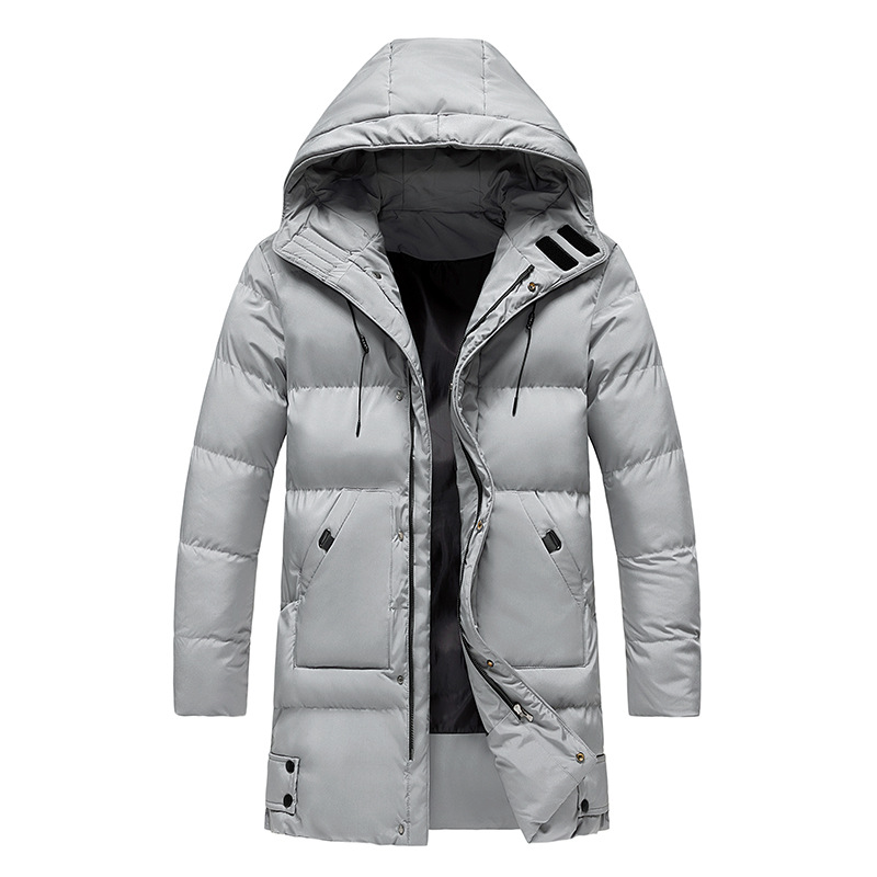 Lorianus – Elegante, wasserdichte Herren-Parka-Jacke Grau