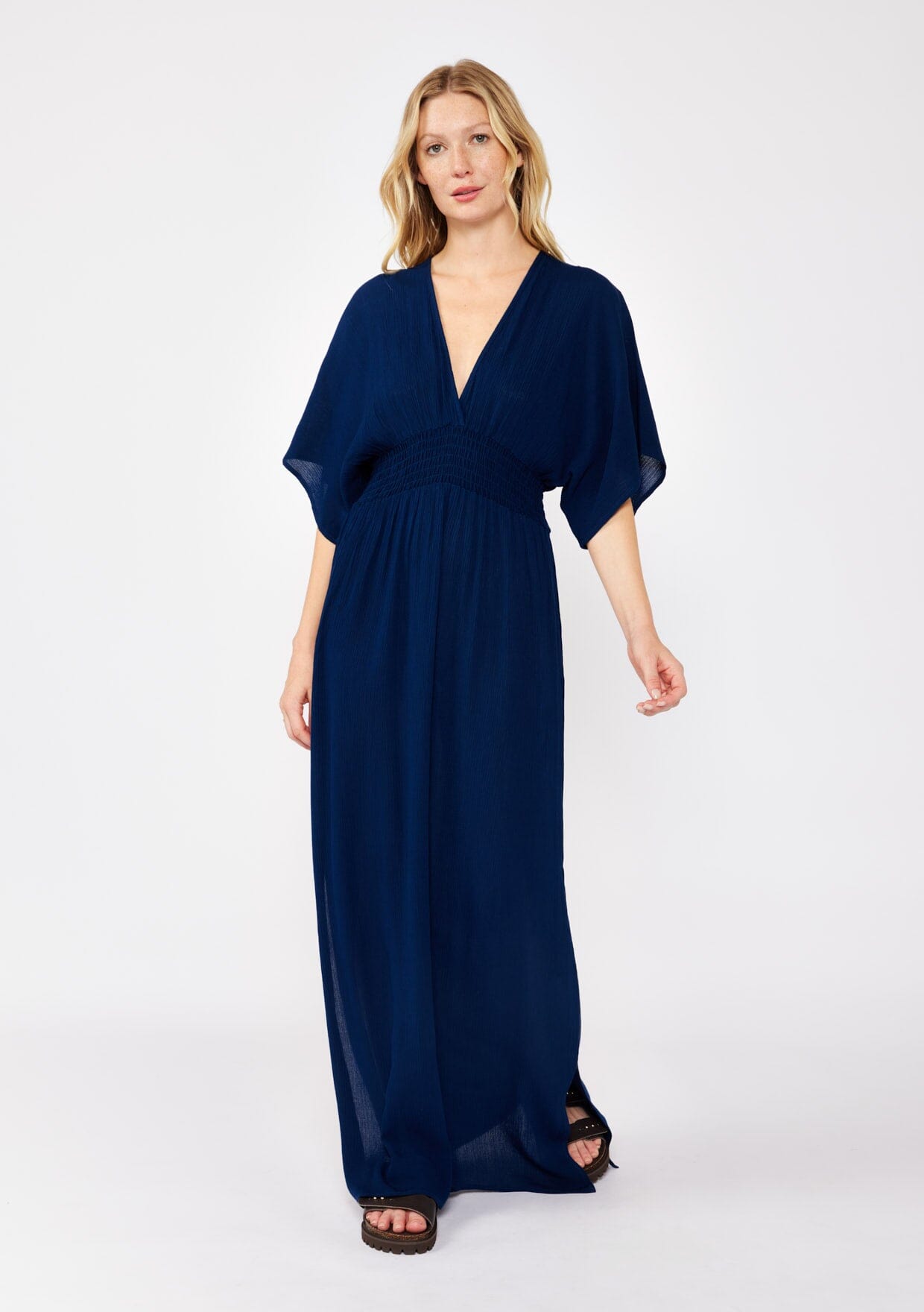 Qiana - Starchild Kimono Ärmeln Maxi Kleid