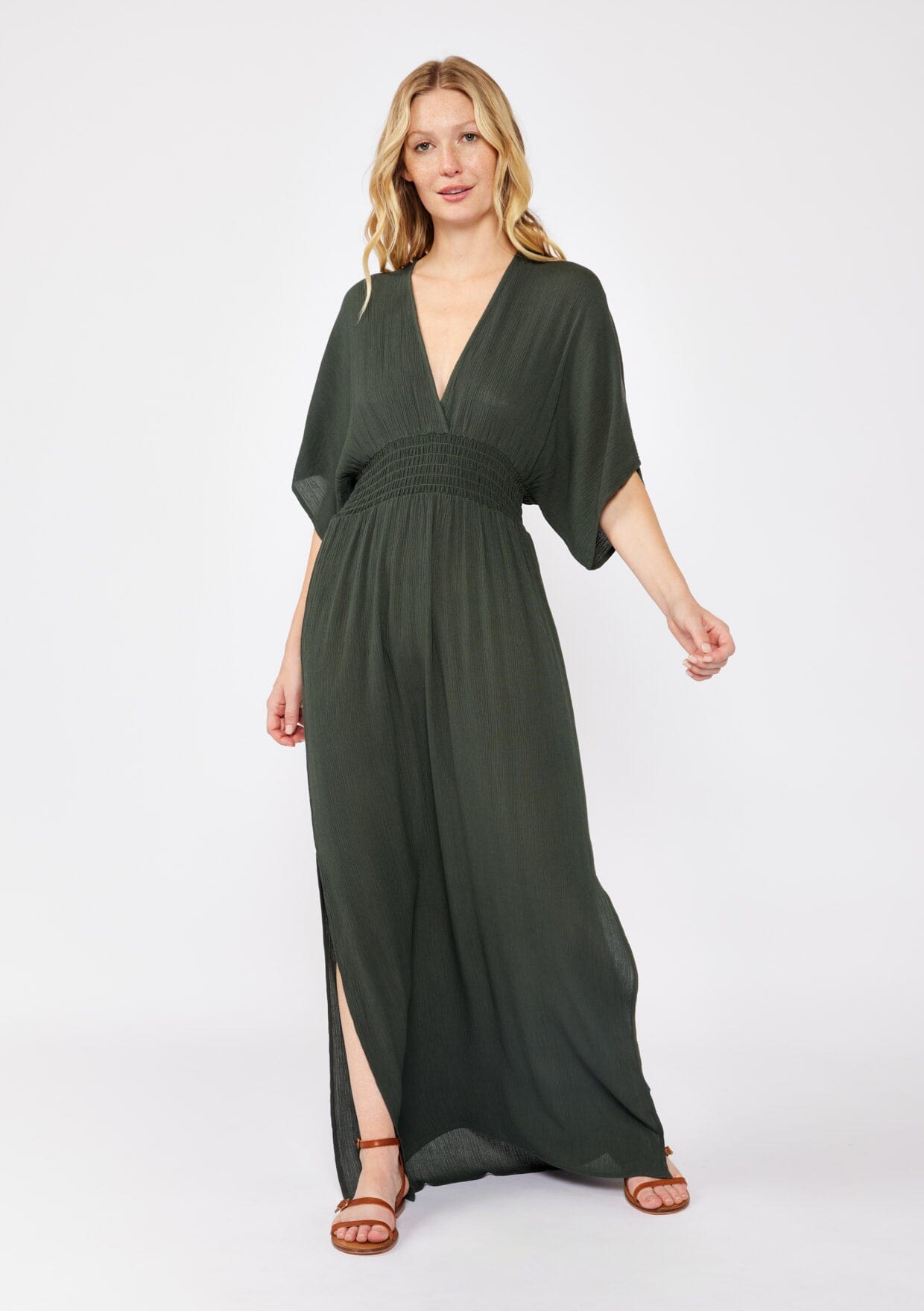 Qiana - Starchild Kimono Ärmeln Maxi Kleid