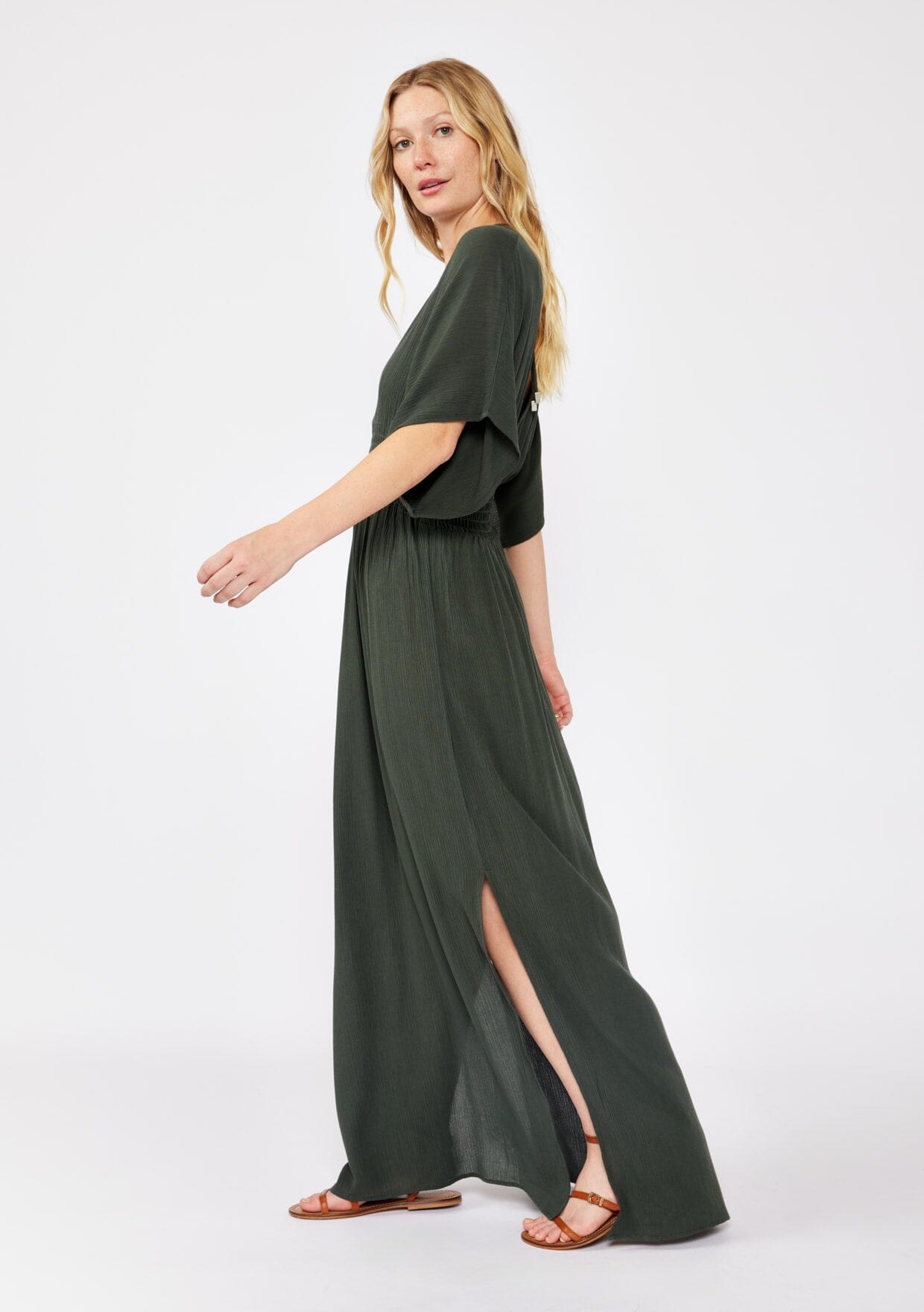 Qiana - Starchild Kimono Ärmeln Maxi Kleid
