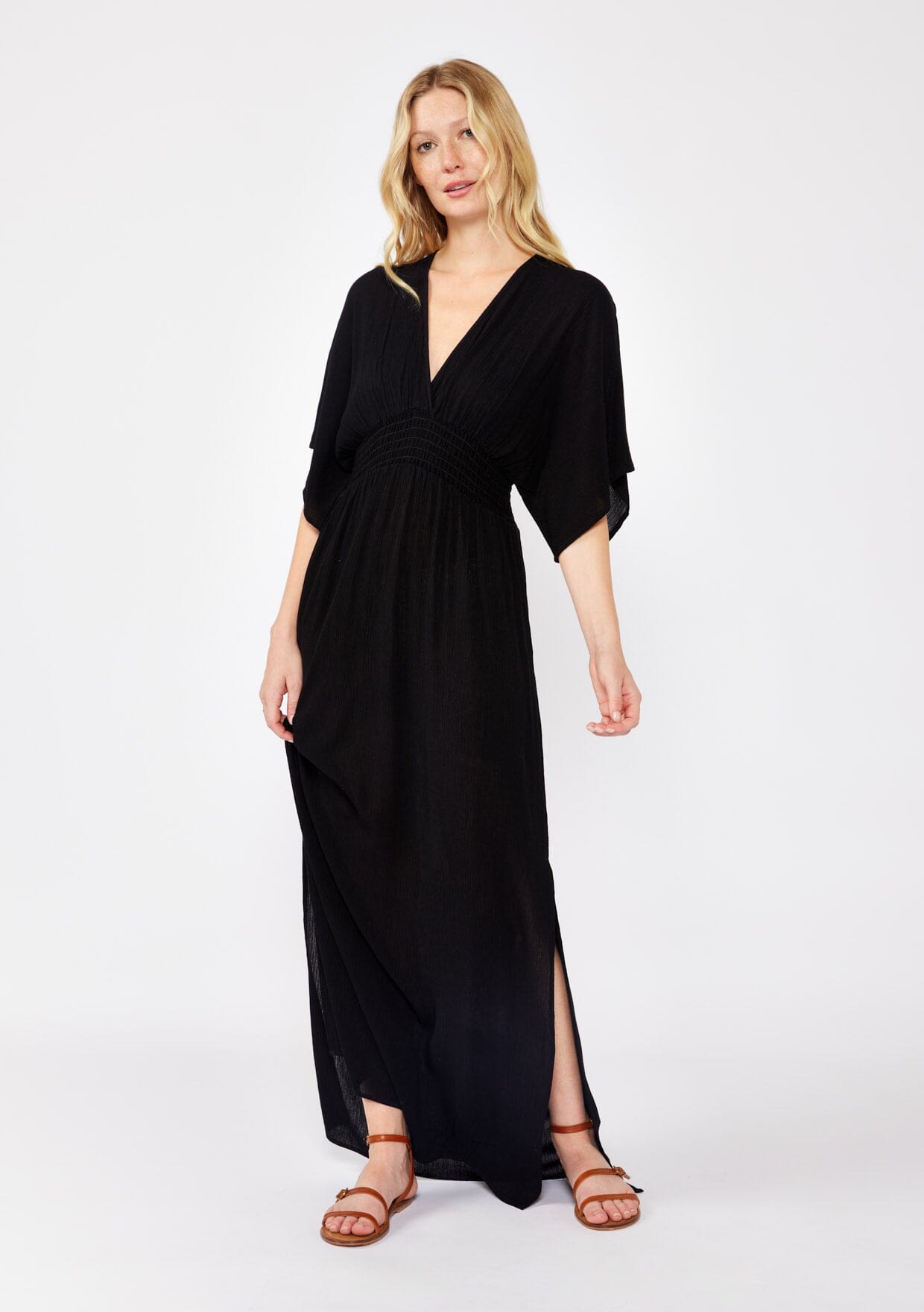 Qiana - Starchild Kimono Ärmeln Maxi Kleid