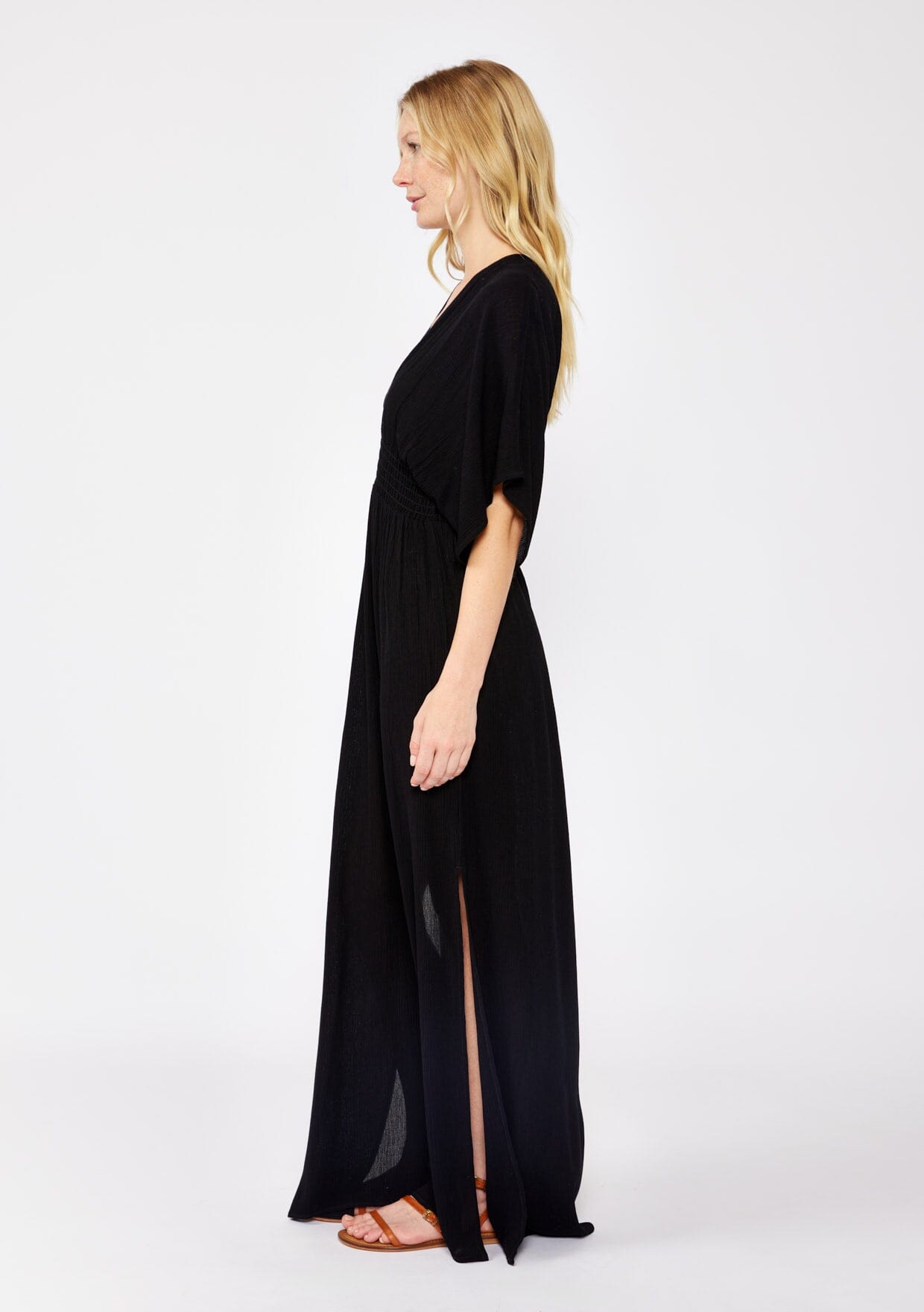 Qiana - Starchild Kimono Ärmeln Maxi Kleid