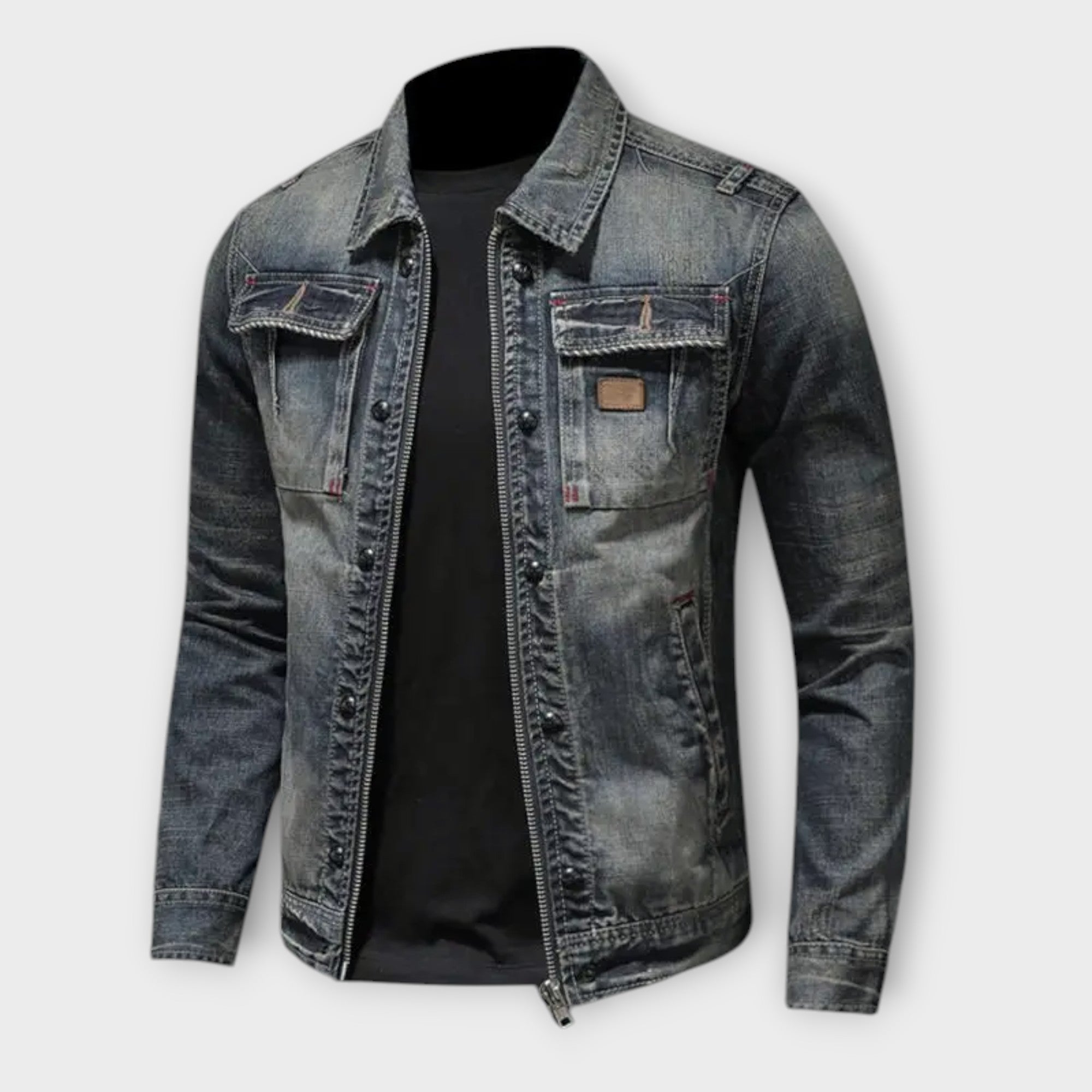 Lucius – Stylische Retrojacke für Herren Dunkelblau