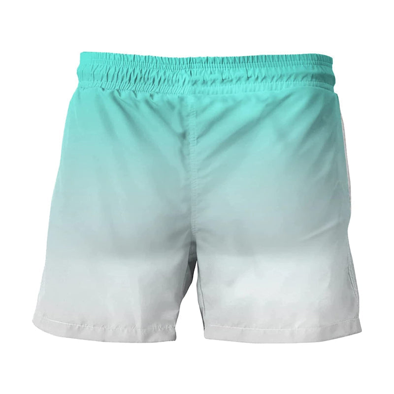 Luis- Hawaii Herren Badeshorts mit elastischem Bund Grün 4