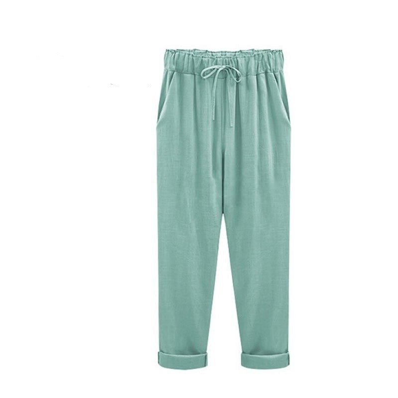 Luisa - Lässige lockere Hose für Damen Grun