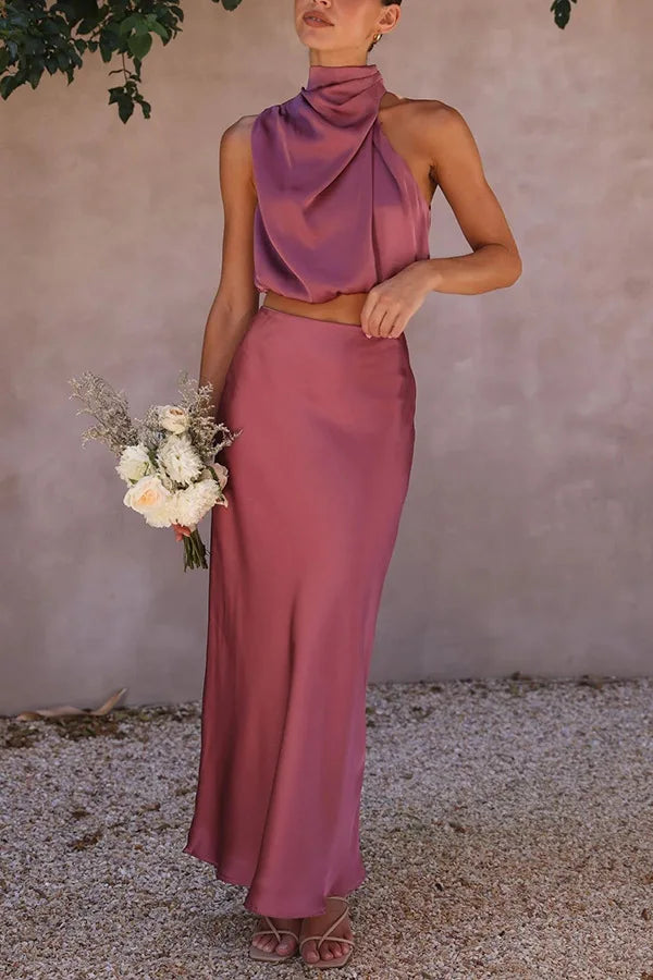 Maia= Elegantes Modekleid Rosa