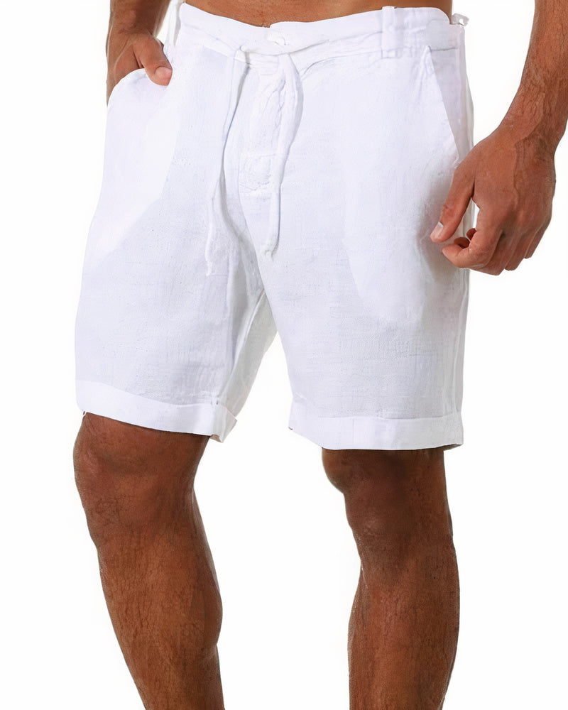 Marcel - Herren Leinen-Shorts weib