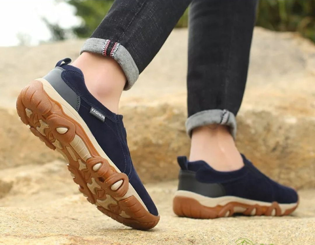 Marcus- Orthopädische Barfuß Komfortschuhe Blau