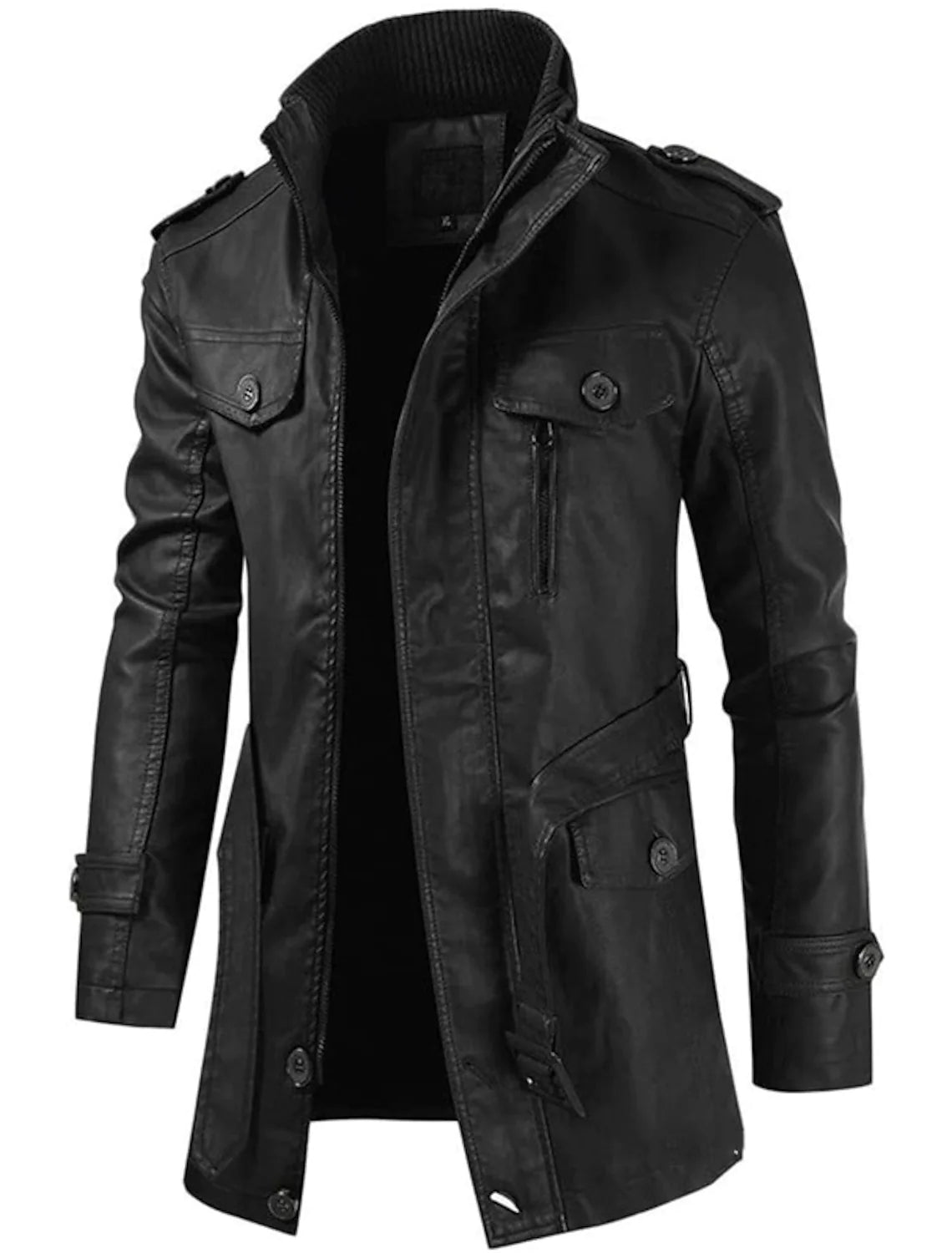 Imanuel – Lange Lederjacke für Herren