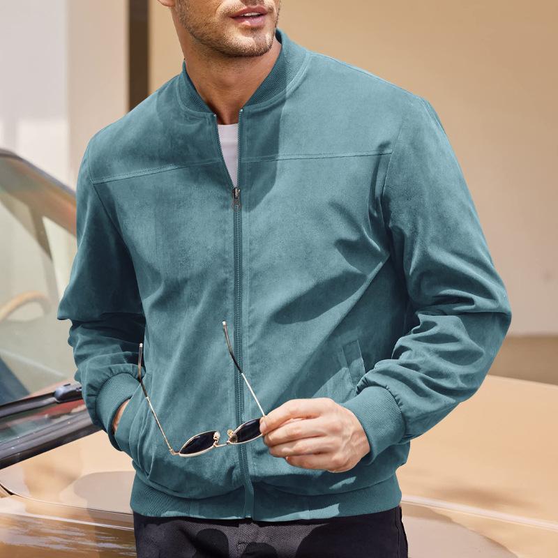 Matthias - Reißverschlussjacke mit Seitentaschen für Herren Hellblau