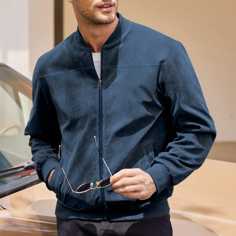 Matthias - Reißverschlussjacke mit Seitentaschen für Herren Marineblau