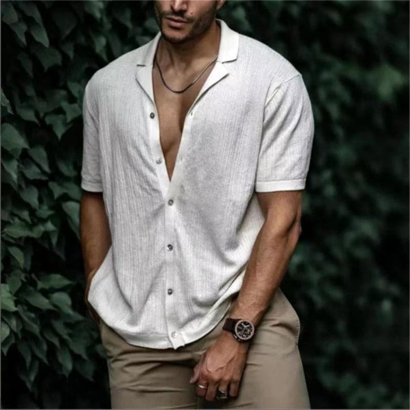 Mattis - Herren Freizeithemd WeiB