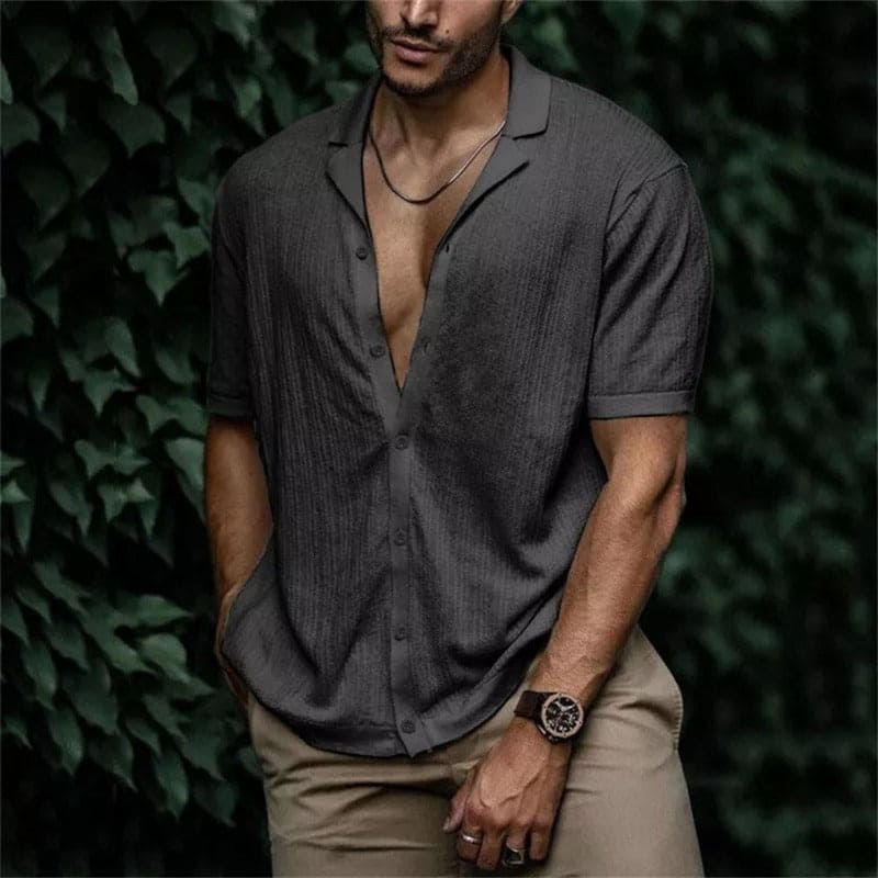 Mattis - Herren Freizeithemd khaki