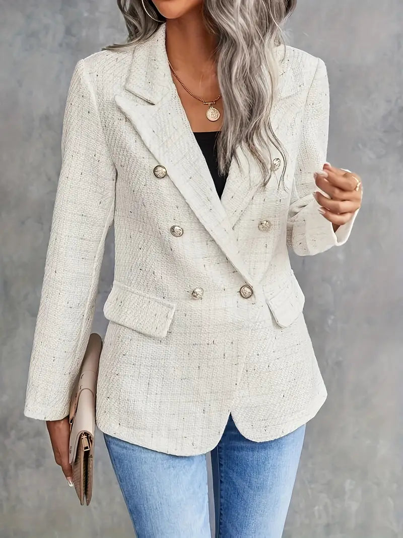 Claudia – Damen-Blazer mit Doppelreihe und strukturiertem Design