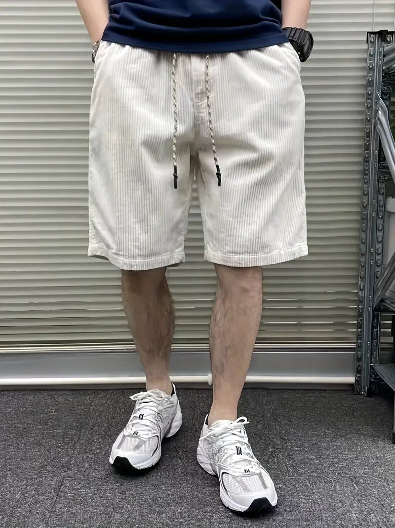 Michel - Cargoshorts aus Cord für Herren WeiB