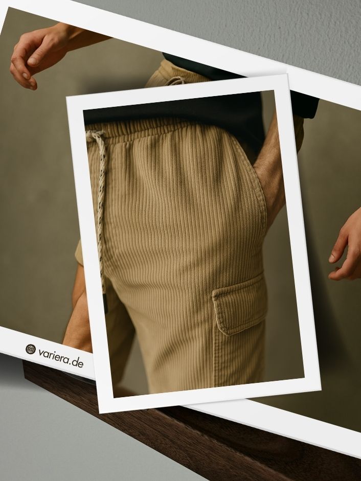 Michel - Cargoshorts aus Cord für Herren