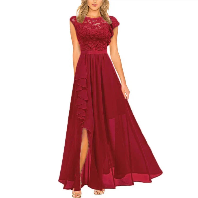 Nerea- Maxi Kleid Rot
