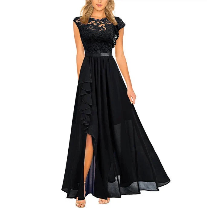 Nerea- Maxi Kleid Schwarz
