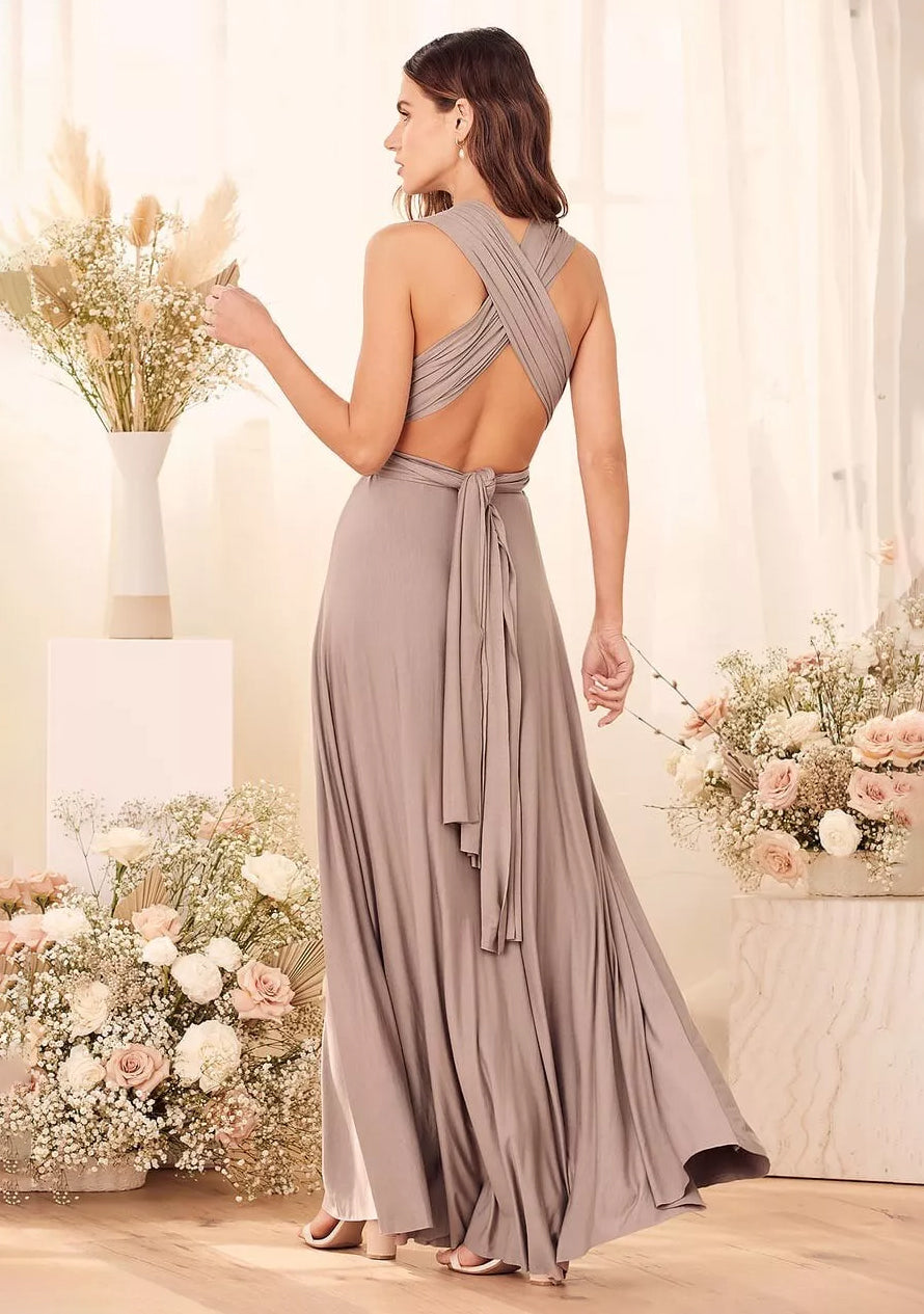 Nessa- Multiway Wickelkleid Braun 1