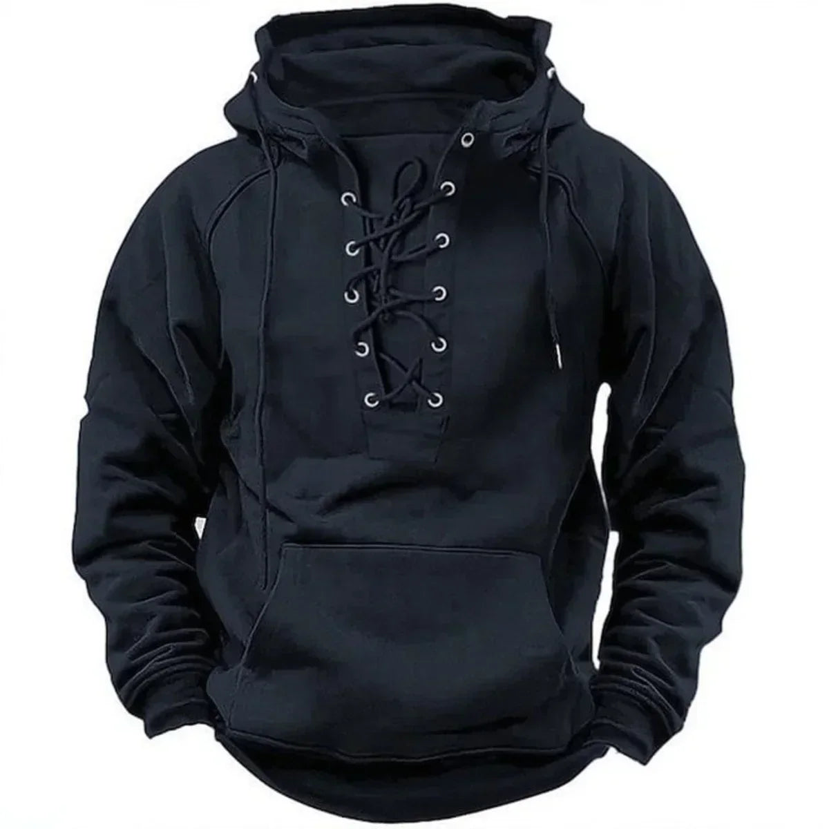 Neville – Widerstandsfähiger Kapuzenpullover Schwarz