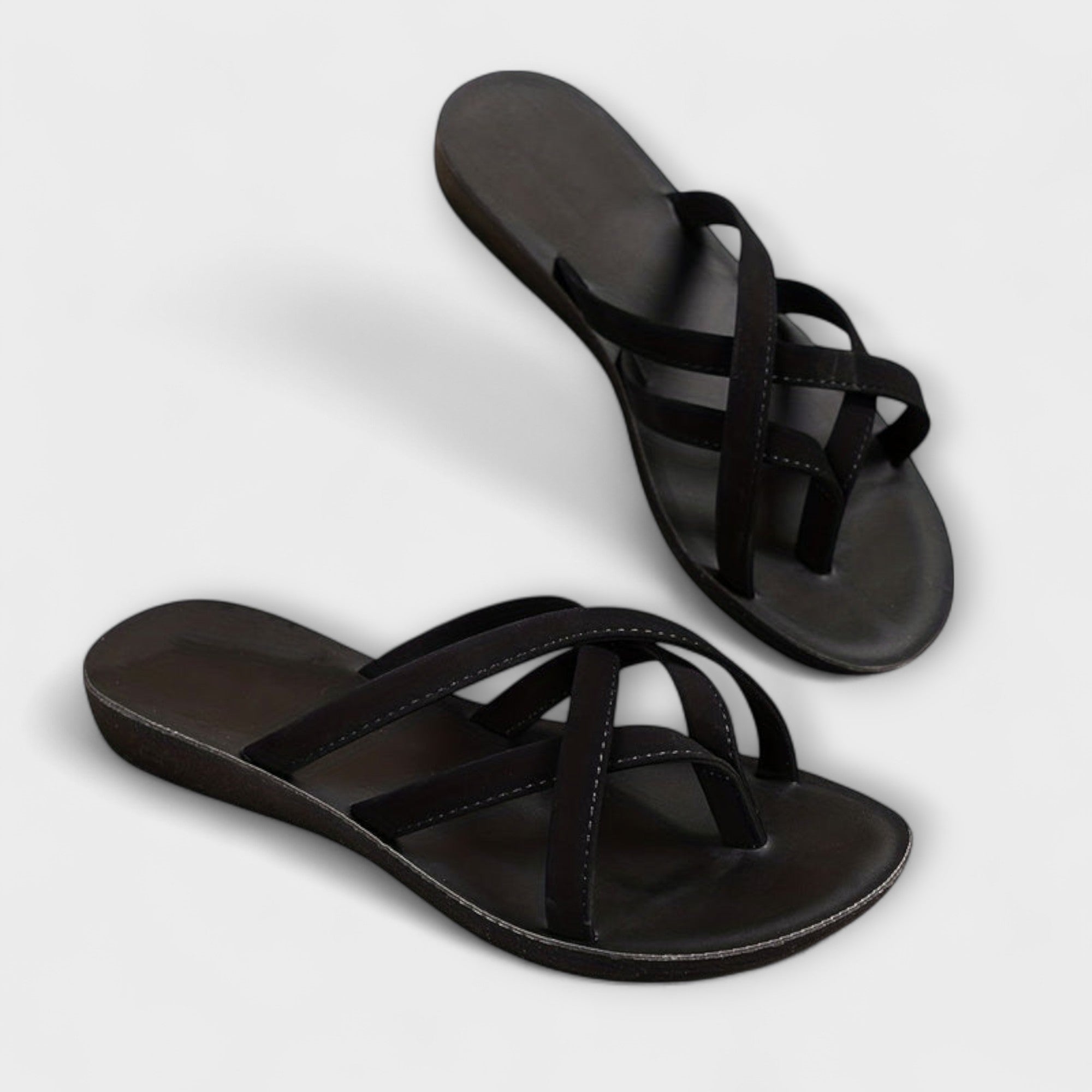 Nina- Bequeme Sandalen Schwarz 1