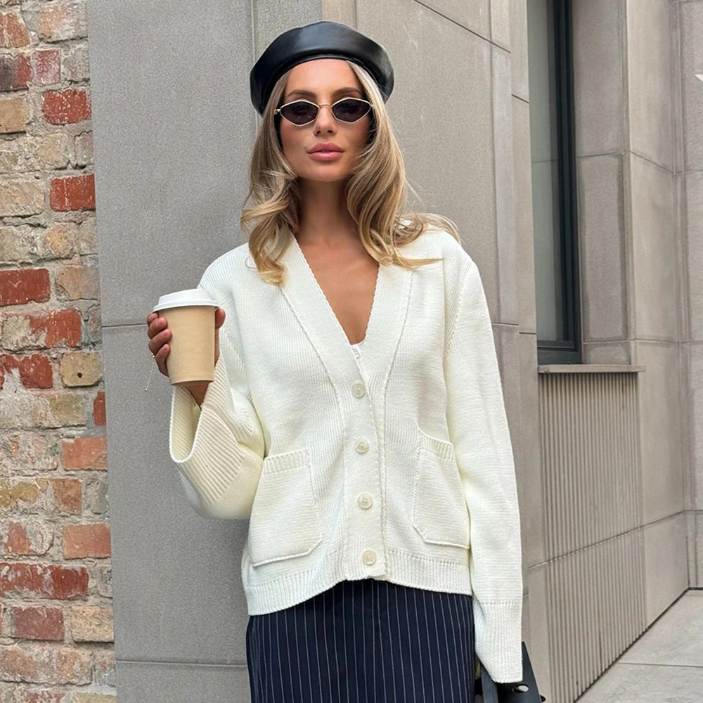 Sandra – Modische Strickjacke Mit Weitem Schnitt