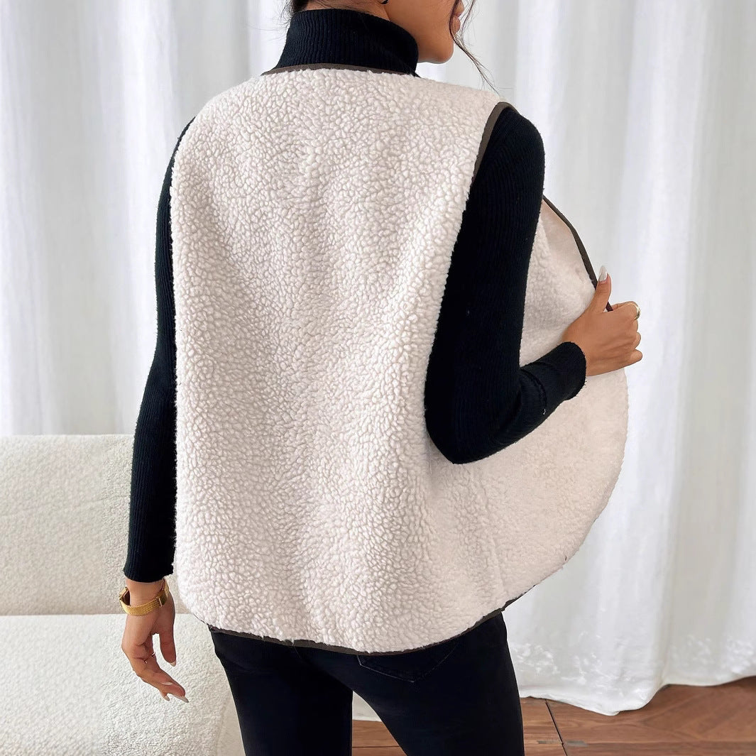 Diana – Kuschelige Weste Mit Praktischen Knöpfen