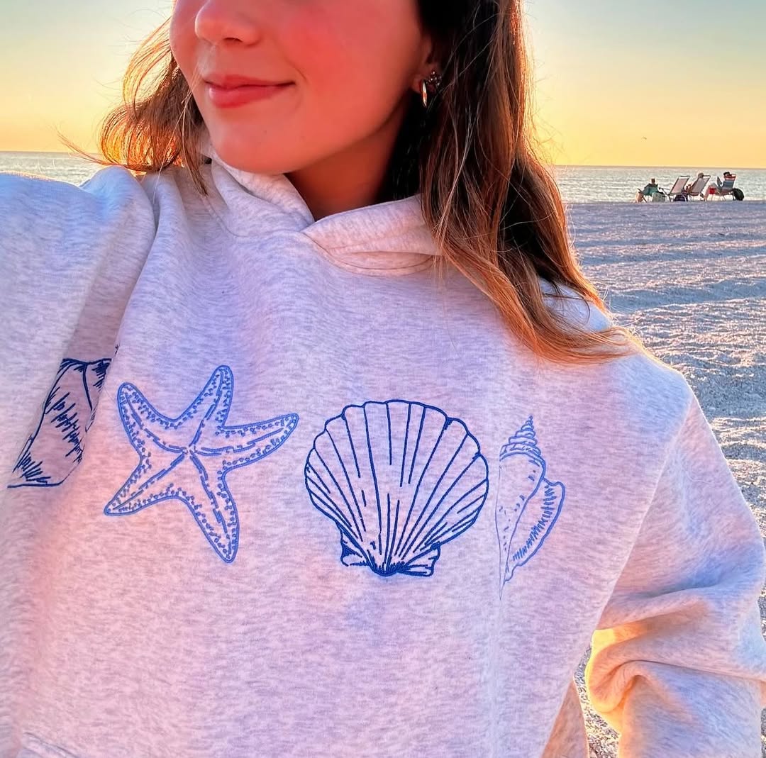 Ocenia - Unisex-Sweatshirt mit Muscheln