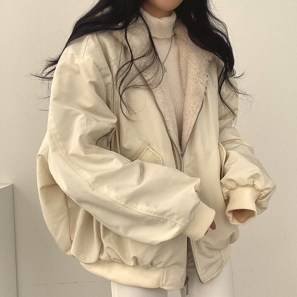 Odalinde - Wendejacke mit Kapuze für Damen Beige