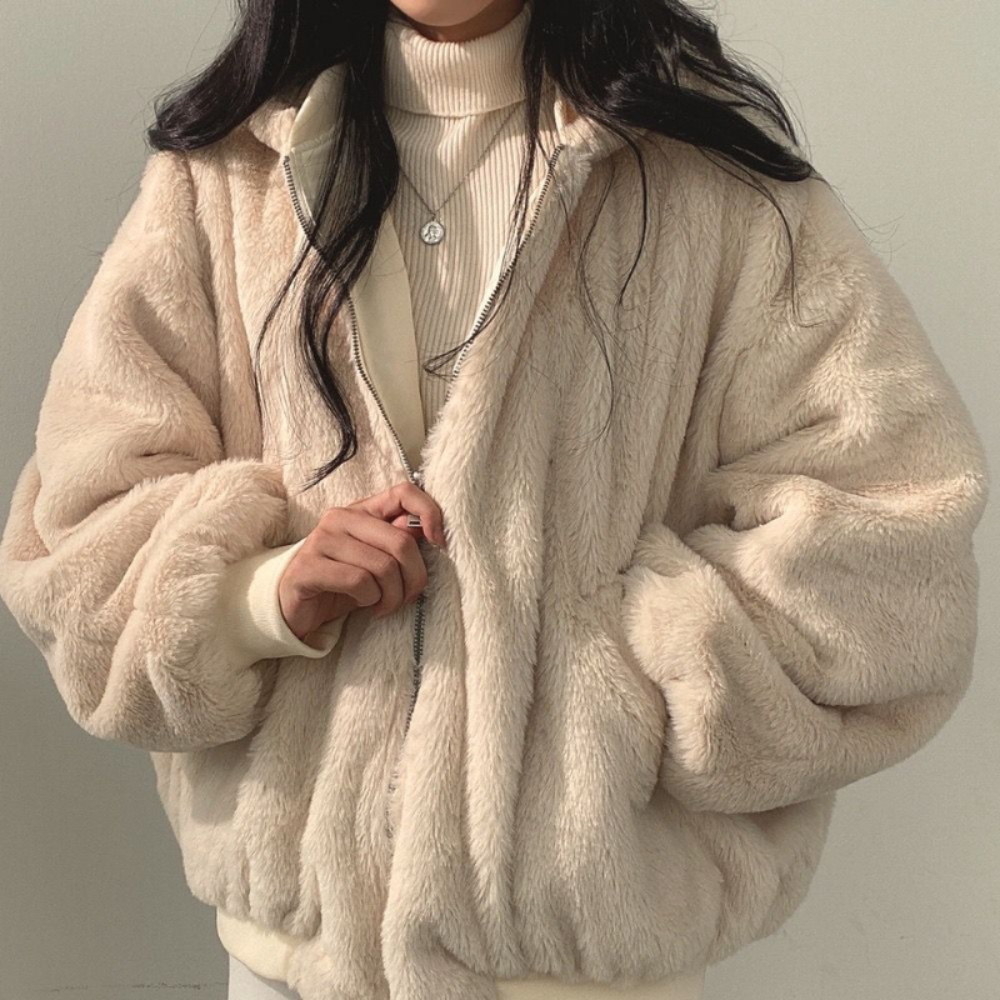 Odalinde - Wendejacke mit Kapuze für Damen Beige