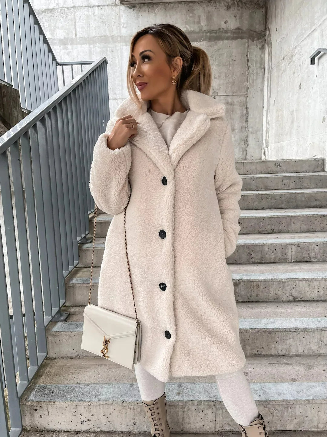 Ofelia - Eleganter Trenchcoat für Damen Creme