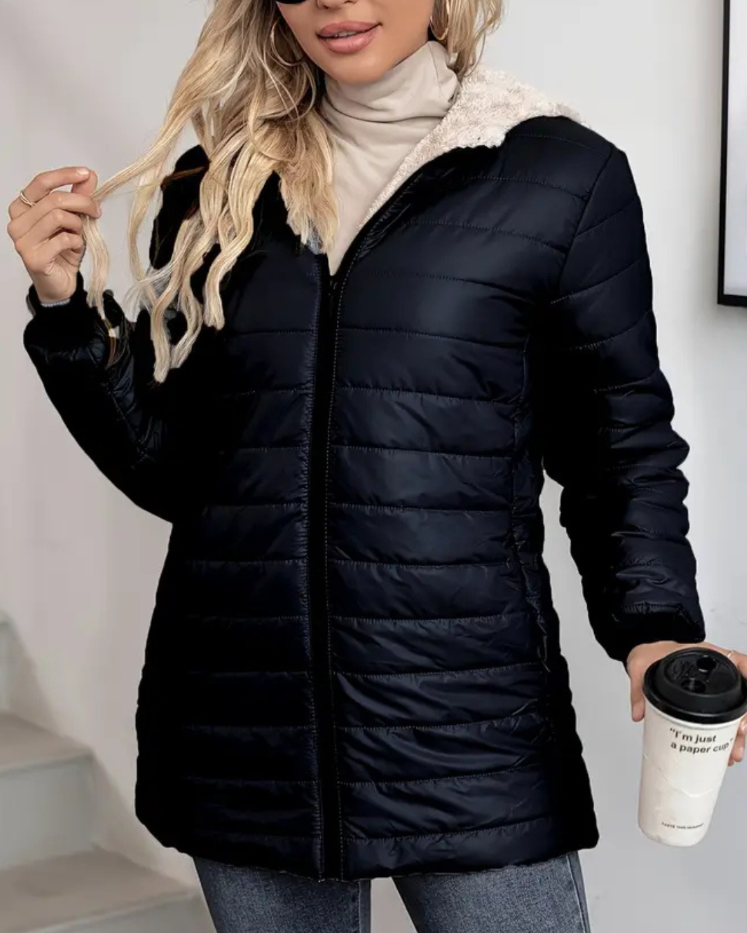 Gesine - Gefütterte Damen Komfort Winterjacke Warm & Weich