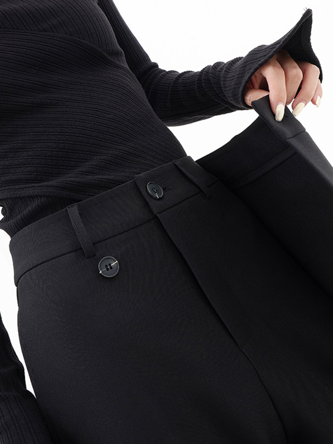 Miriam - Asymmetric Wide-Leg Trousers