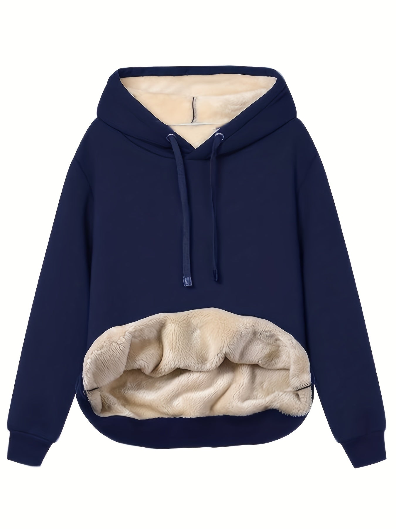 Ortwin - Warmer Fleece Hoodie für Herren Blau