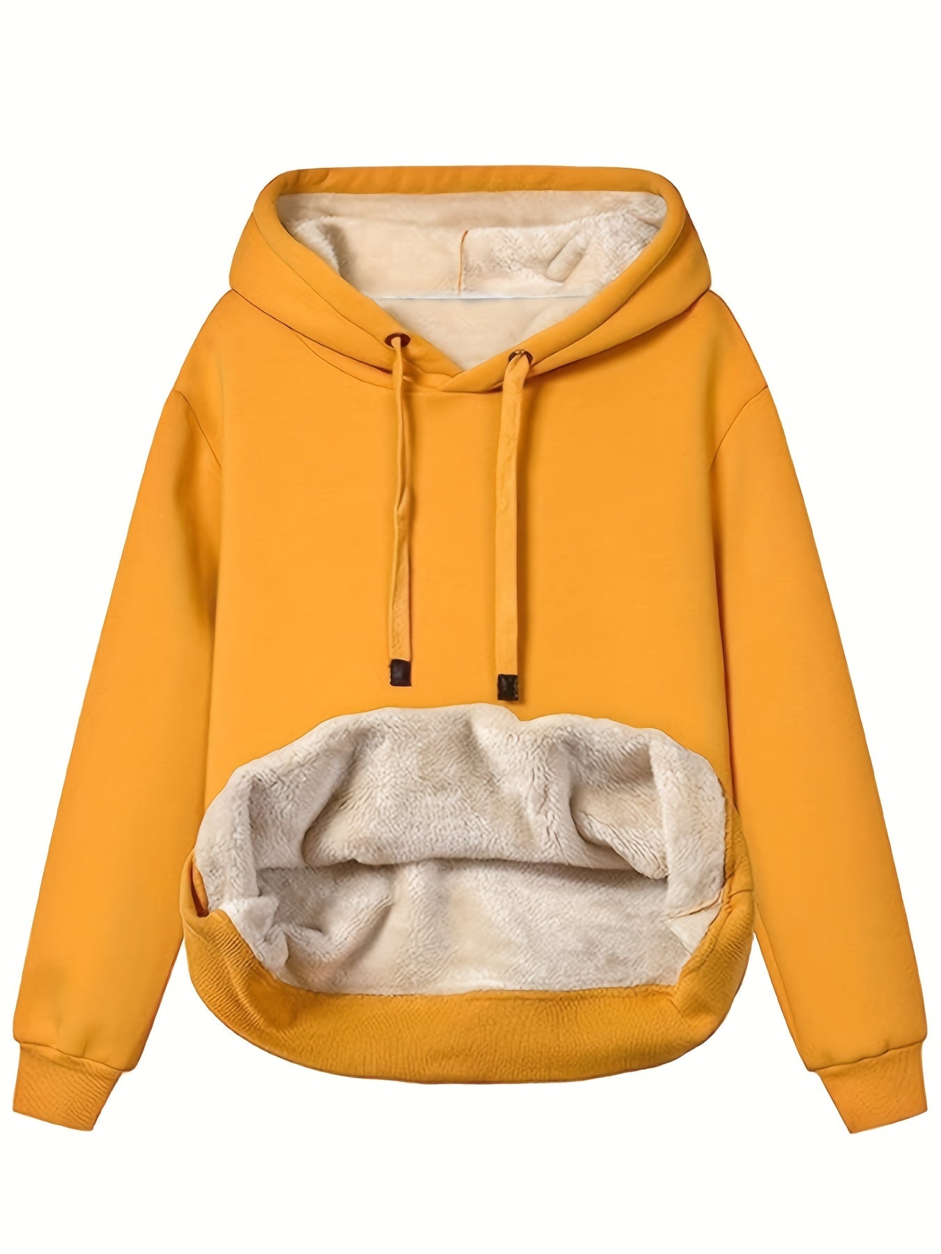 Ortwin - Warmer Fleece Hoodie für Herren Gelb