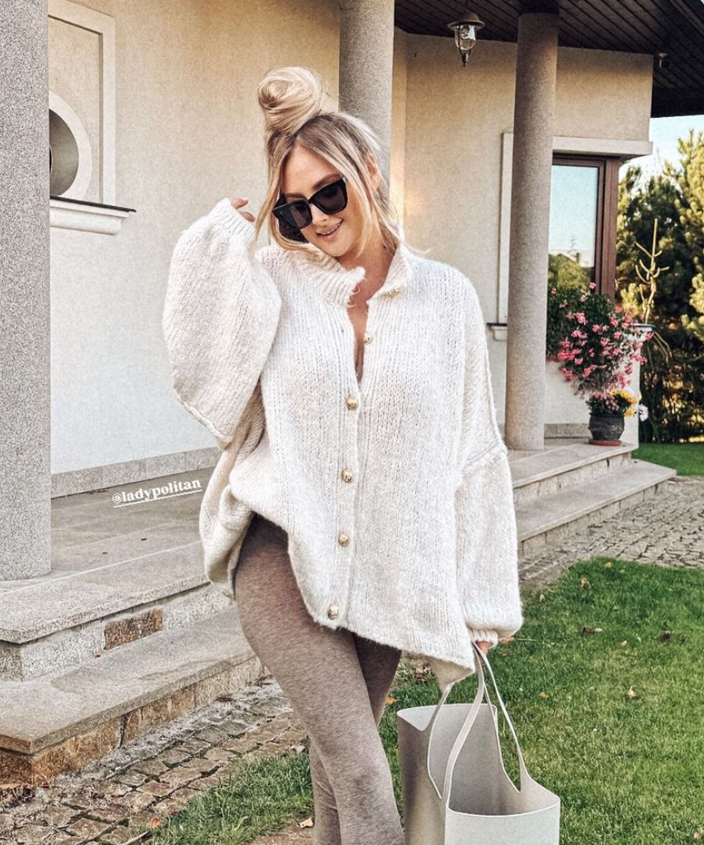Valerie – Lässige Oversize-Strickjacke