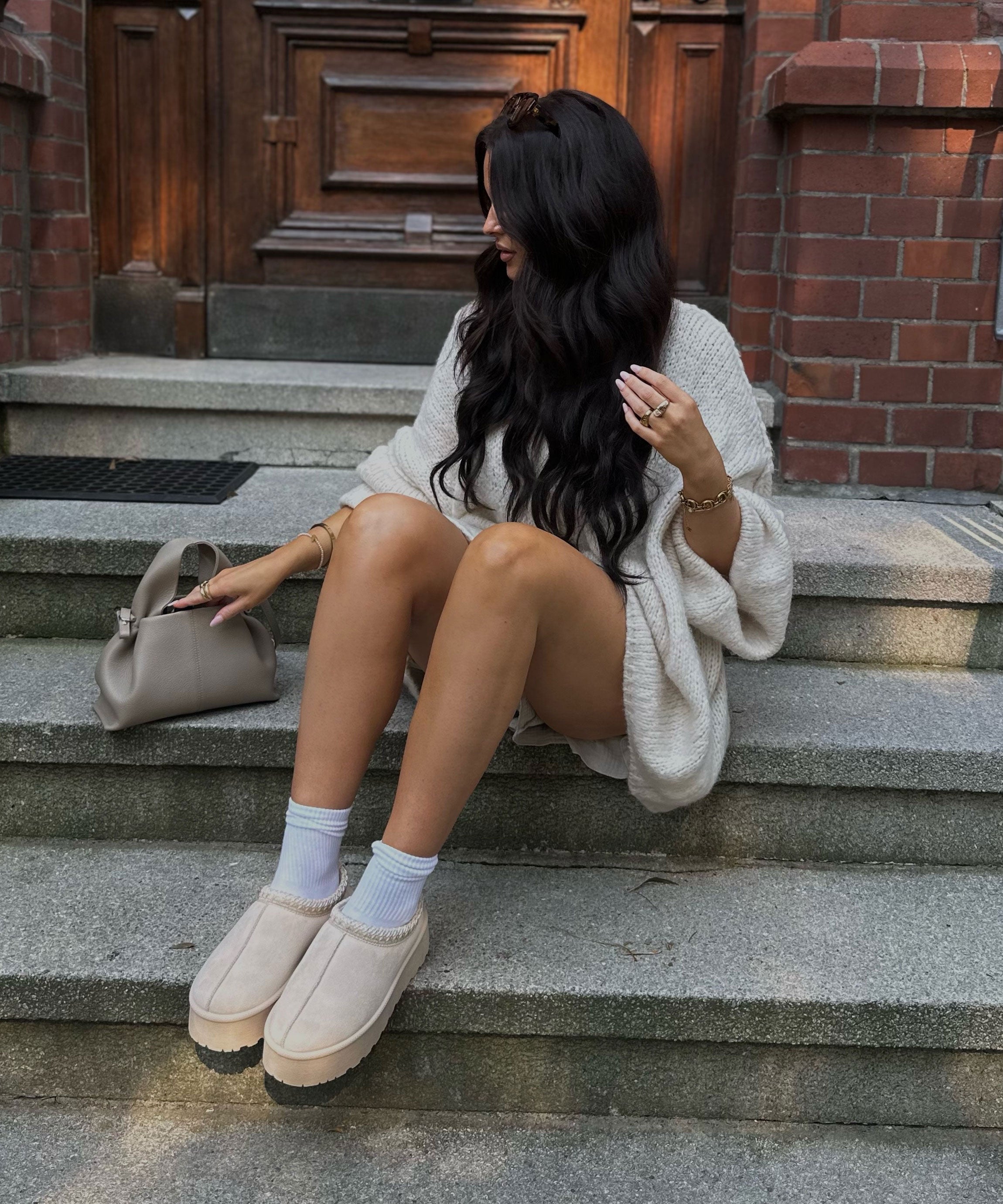 Valerie – Lässige Oversize-Strickjacke