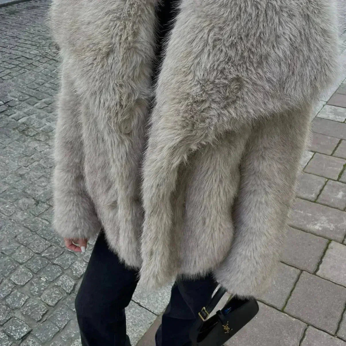 JESSY FUR COAT - korting