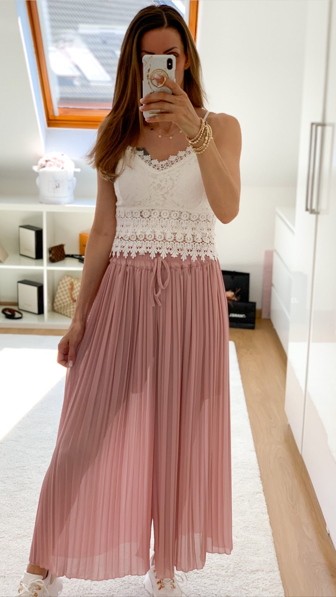 Palmira- Crop Top aus Spitze in Weiß 12