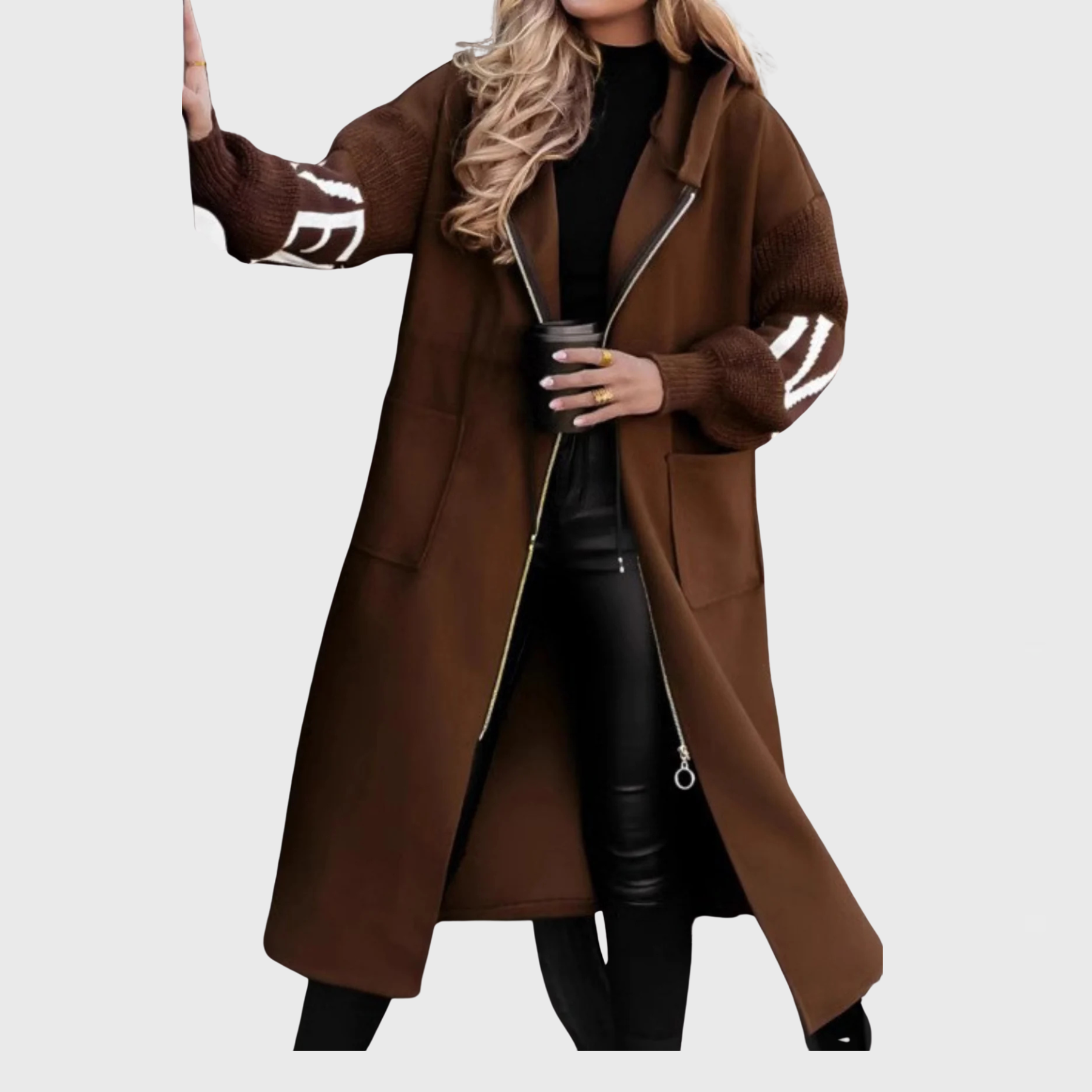 Paulina - Jacke Damen Elegant & Vielseitig Braun