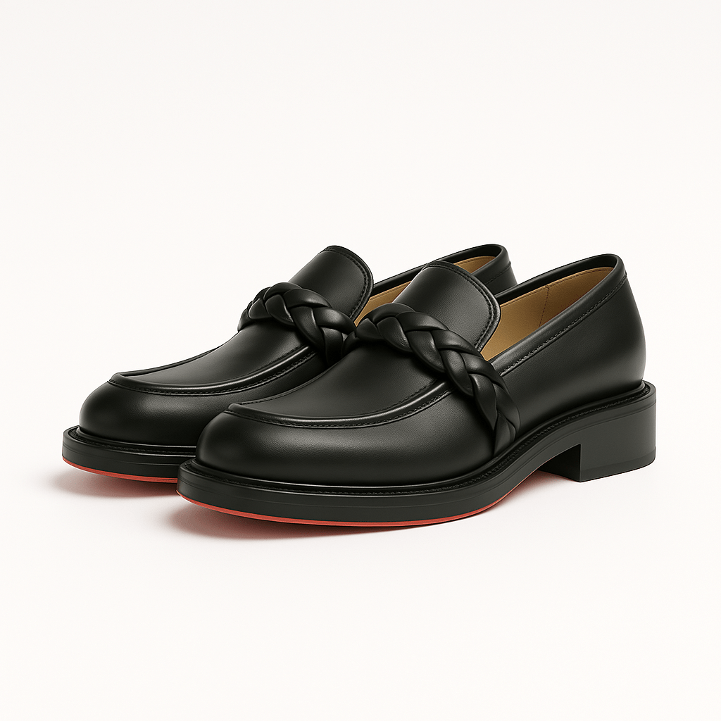 Claudio – Penny Loafer Herren Geflecht Design Edel Look