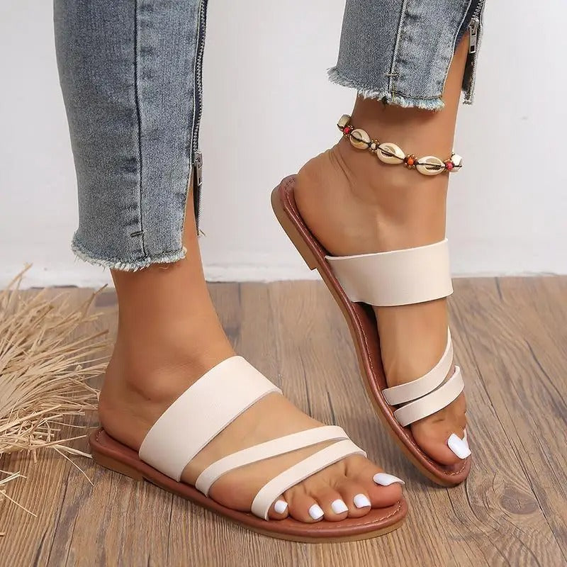Phelina - Bequeme Sandalen Beige 2