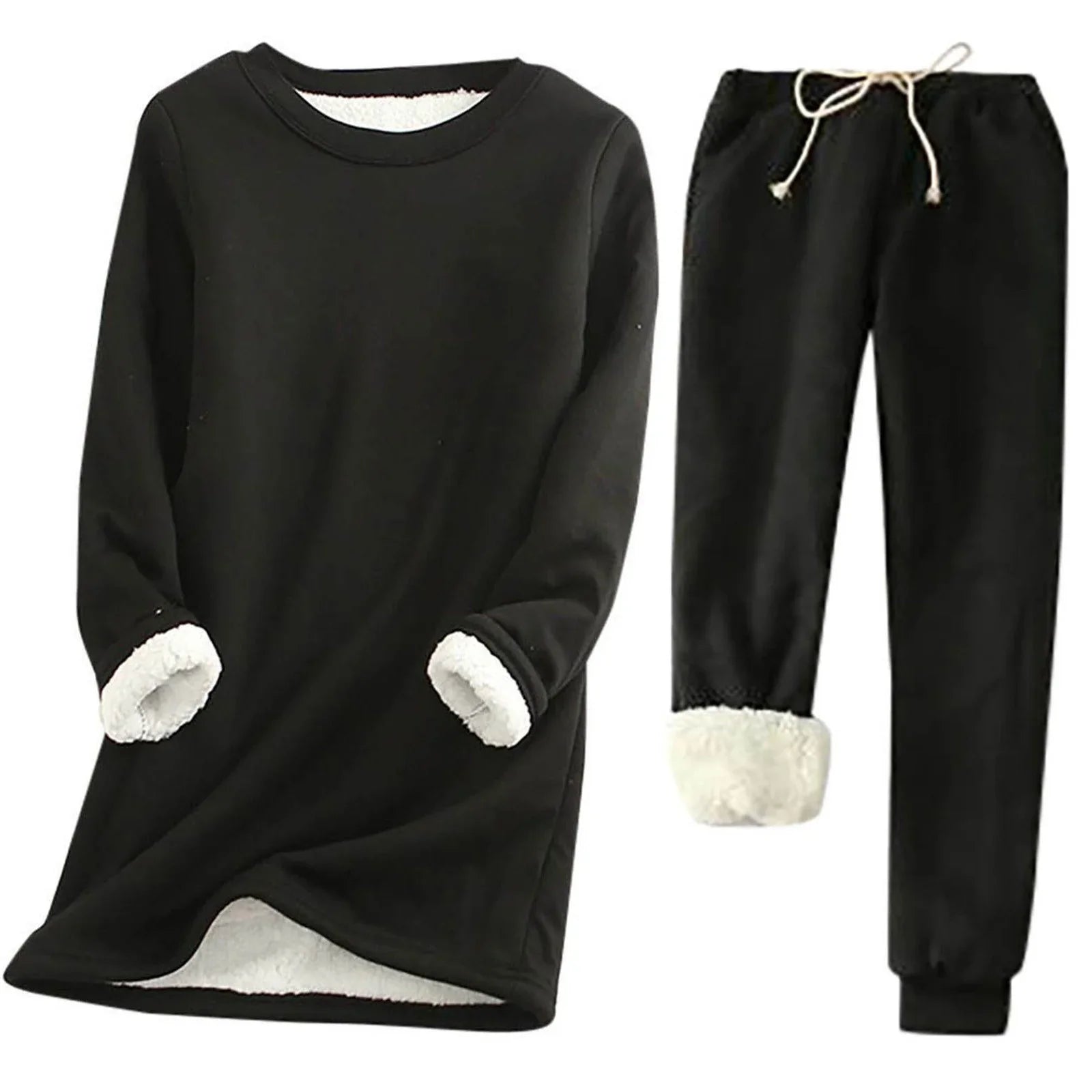 Quenelle - Thermo Set Zweiteiler für Damen Schwarz
