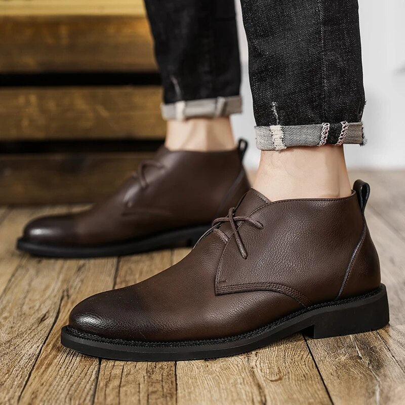 Quirin - Klassische Lederstiefel Braun 3
