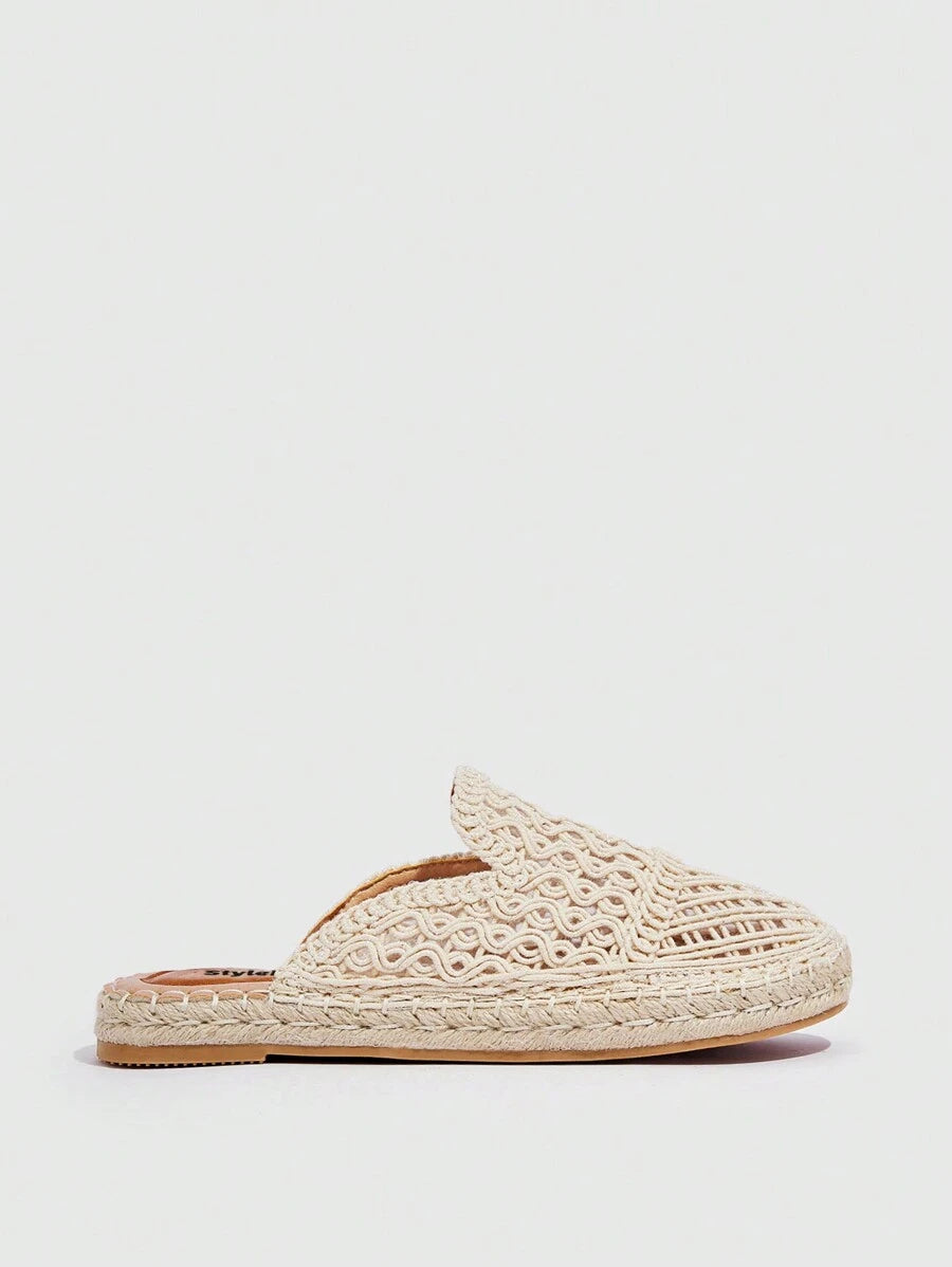 Renate – Espadrille Flats Damen Mit Zopfdetail Sommer Boho 3