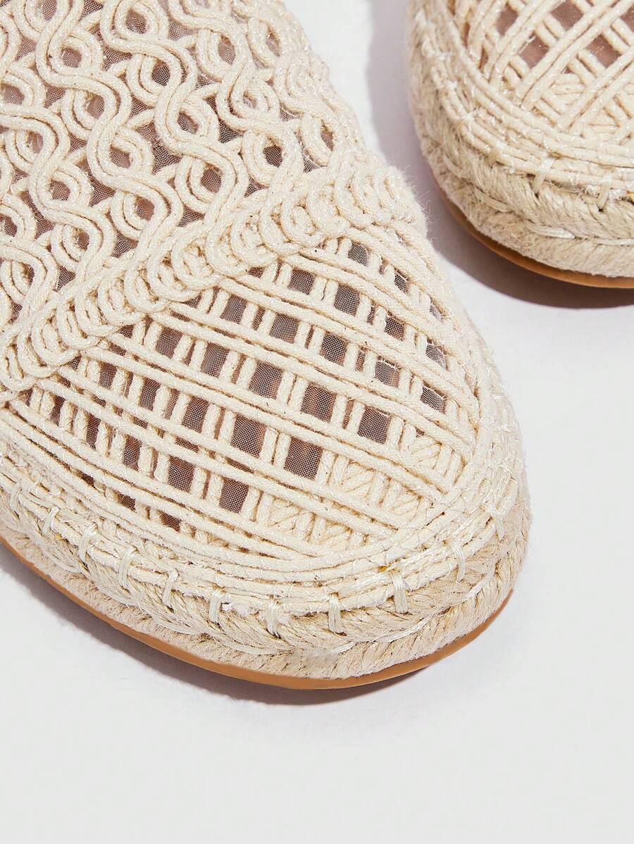 Renate – Espadrille Flats Damen Mit Zopfdetail Sommer Boho 4
