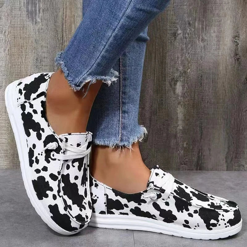 Rike - Damen-Schnürschuhe Schwarz & Weib
